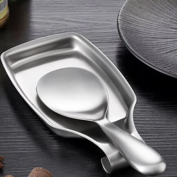 Skeholder>Rustfrit Stål Skeholder Komfur Skeholder til Køkken Spatel Øsebørste Køkkenredskaber