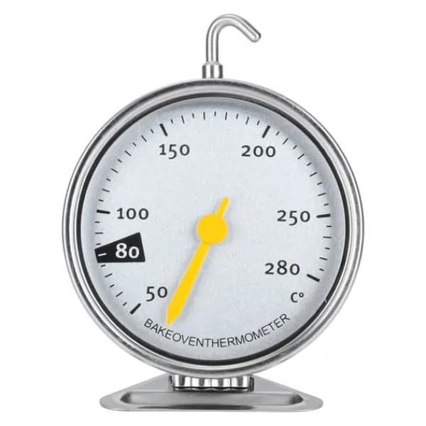 Køkkentermometre>Rustfrit Stål Stor Ovntermometer med Krog Køkken Madlavning Måleværktøj 50-280 ℃