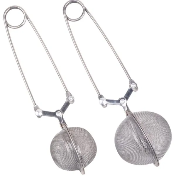 Tefiltre>Rustfrit stål te si sæt - 4,5 cm & 5 cm te infusers til løs te