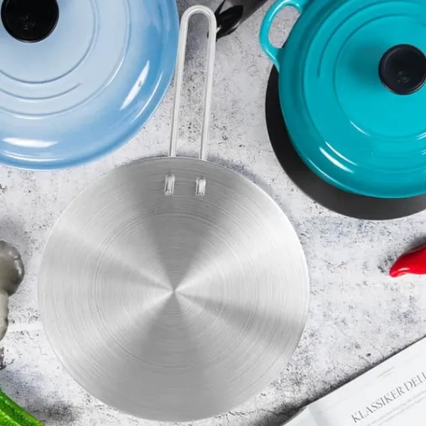 Rustfrit stål varmefordeler induktionspladeadapter - 20cm Outlet