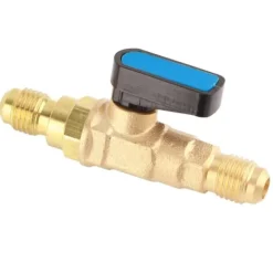 1/4SAE Køleskabsværktøj Kølemiddelreguleringsventil Adapter Fluorkugleventil