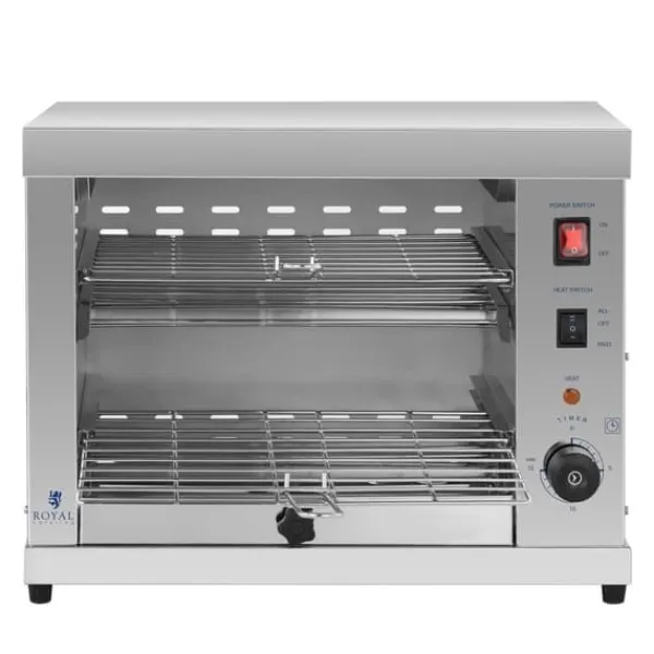 Grill-Ovne & Ovn Med Roterende Stegespyd>Salamander dobbelt toaster brødrister 3250W