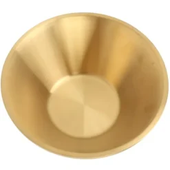Salatskåle i rustfrit stål Guld Dobbeltlag Udsøgt dekorativ guldskål til køkken Blanding Madlavning Bagning Forberedelse 16 cm Discount