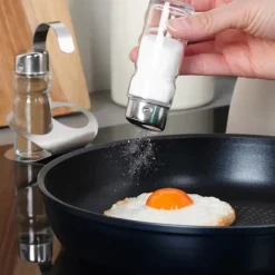 Salt- og peberbøsser med stativ, 3 stk. Best