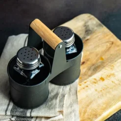 Salt- og peberbøsser med stativ Best