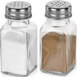 Salt- og pebersæt, 2-delt saltkar + pebershaker, 80ml, VILDE 229152 Hot