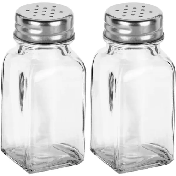 Salt- og pebersæt, 2-delt saltkar + pebershaker, 80ml, VILDE 229152 Hot