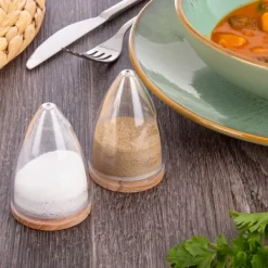 Salt- og pebersæt Saltbøsse Peberbøsse Glas Krydderibeholder Online