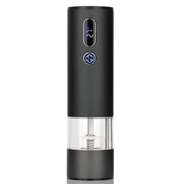 Krydderikværne>Salt Peber Krydderi kværn Batteridrevet med LED lys