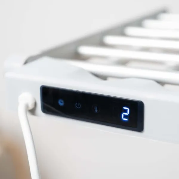 Vasketøjsudstyr>Sammenklappelig elektrisk tørrestativ med vinger, touchskærm, timer og temperaturkontrol Warmmat InnovaGoods 230 W 20 Stænger9