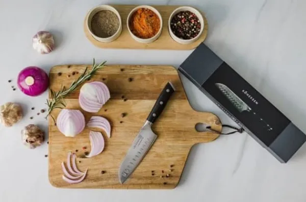 Santoku kniv Santoku Kohersen Elegance Ibenholt træ 12,7cm Best
