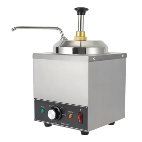 Saucekander>Sauce Dispenser, Temperaturkontrol, Rustfrit Stål Konstruktion,Sølv