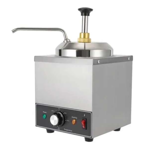 Saucekander>Sauce Dispenser, Temperaturkontrol, Rustfrit Stål Konstruktion,Sølv