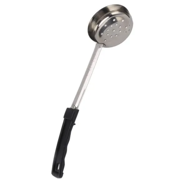 Hulsskeer>Sauceske Pizza Multipurpose Food Grade Rustfrit Stål Spredningsmåleske til køkkenmadlavning Sort 6 oz (huller afløb)