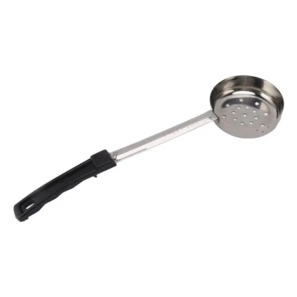 Hulsskeer>Sauceske Pizza Multipurpose Food Grade Rustfrit Stål Spredningsmåleske til køkkenmadlavning Sort 6 oz (huller afløb)