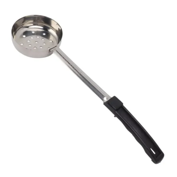 Hulsskeer>Sauceske Pizza Multipurpose Food Grade Rustfrit Stål Spredningsmåleske til køkkenmadlavning Sort 6 oz (huller afløb)