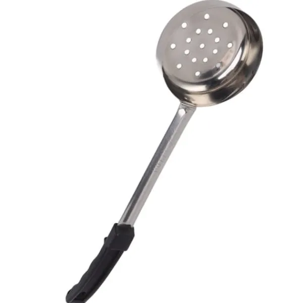 Hulsskeer>Sauceske Pizza Multipurpose Food Grade Rustfrit Stål Spredningsmåleske til køkkenmadlavning Sort 6 oz (huller afløb)