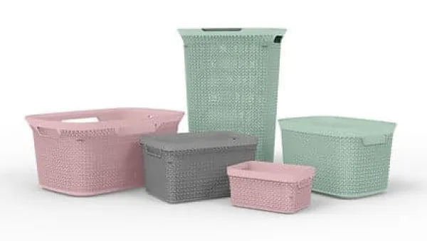 Scandi vasketøjskurv 25 l pink Discount
