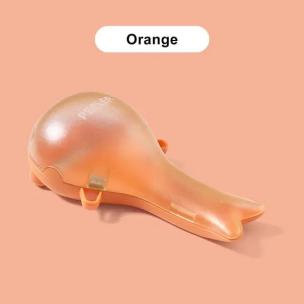 Madskrællere & Udkernere>Sød Frugtskræller Rustfrit Stål Grøntsagsskræller Multifunktionel Kartoffelskræller til Køkken Orange