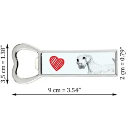 Sealyham Terrier - flaskeåbner med en hund, personlig køleskabsåbner, unik gave til en mand fra Art-Dog Sale