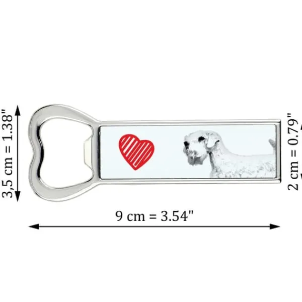 Sealyham Terrier - flaskeåbner med en hund, personlig køleskabsåbner, unik gave til en mand fra Art-Dog Sale