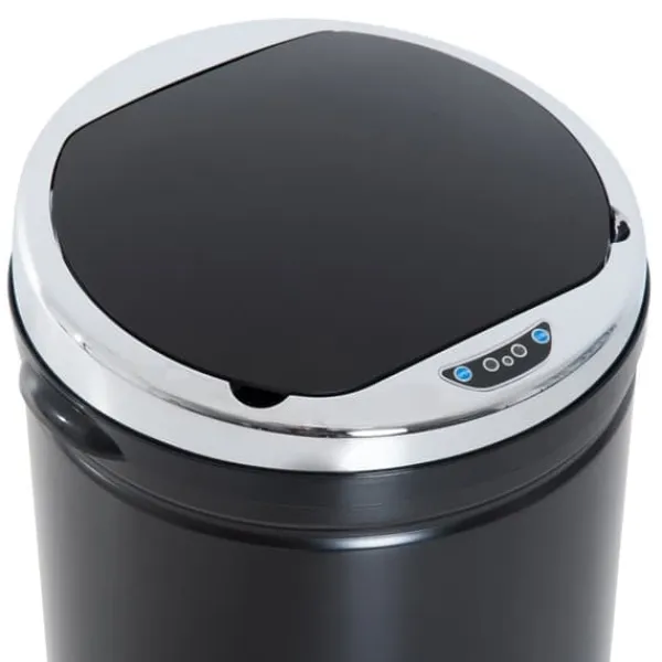 Sensor affaldsspand 42L, automatisk med låg, rustfri, til badeværelse, kontor, køkken, sort Clearance