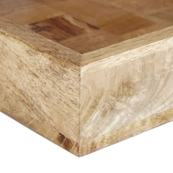 Serveringsfad & Skåle>Serveringsbakke, mangotræ, 7,5x35x35 cm, natur