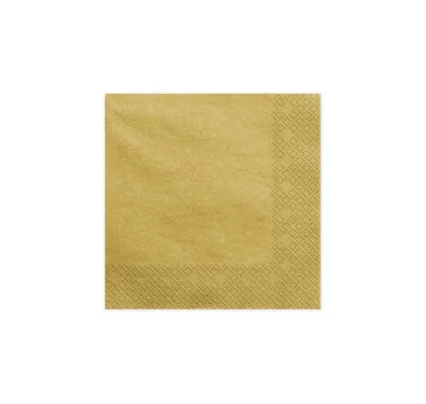 Papirservietter>Servietter 'Gold metallic'