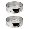 Sier>Set med 2 extra fina kökssiktar i rostfritt stål - FACKELMANN - Basic - 18 cm