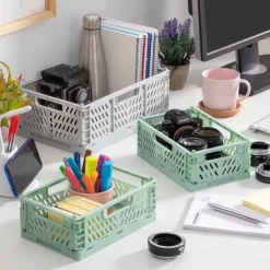 Set of 3 Foldable and Stackable Organiser Boxes Boxtor InnovaGoods New