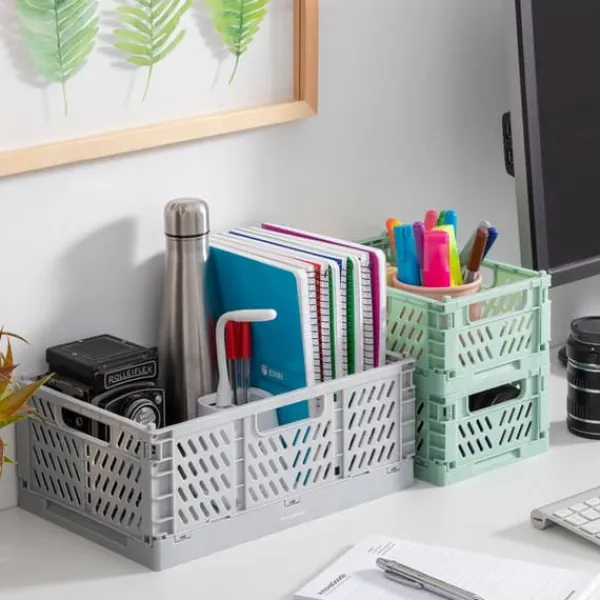 Set of 3 Foldable and Stackable Organiser Boxes Boxtor InnovaGoods New