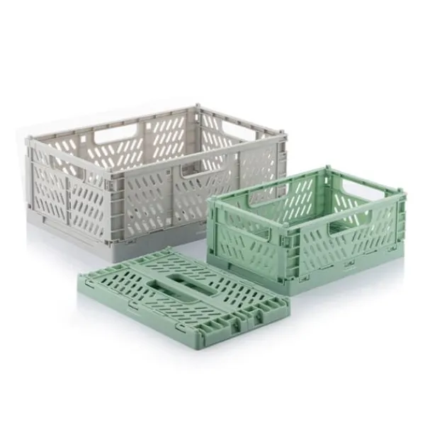 Set of 3 Foldable and Stackable Organiser Boxes Boxtor InnovaGoods New
