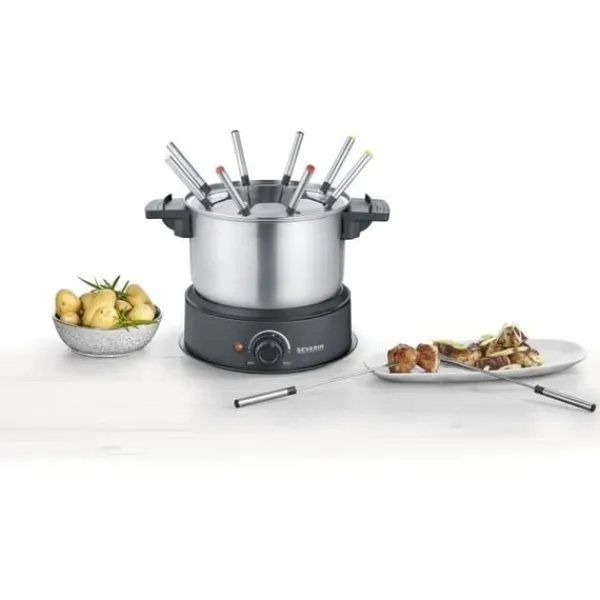 Severin Fonduesæt>Fondue - FO2473 - Kapacitet 1,4 l - Op til 8 personer - Justerbar termostat - 1500 W