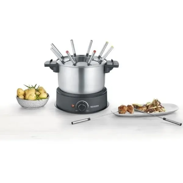 Severin Fonduesæt>Fondue - FO2473 - Kapacitet 1,4 l - Op til 8 personer - Justerbar termostat - 1500 W