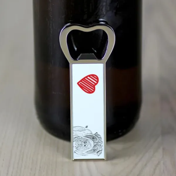 Cocktailshakers & Drinkudstyr>Shar Pei - flaskeåbner med en hund, personlig køleskabsåbner, unik gave til en mand fra Art-Dog
