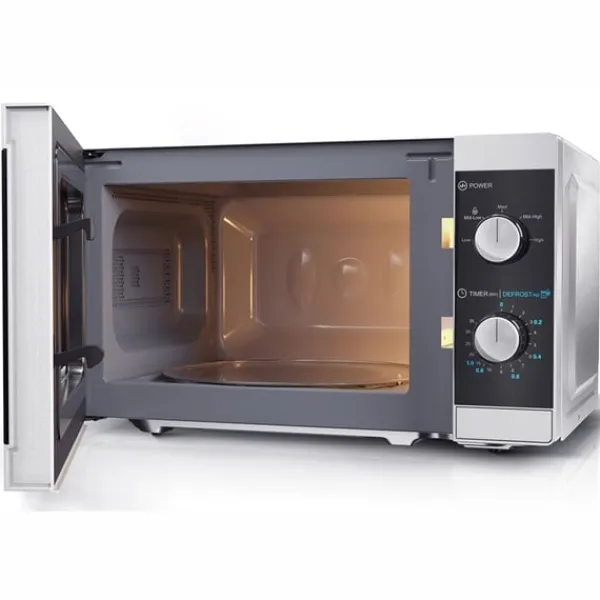 Sharp Ovne>Mikrobølgeovn 20l Mekanisk panel 800W Sølv