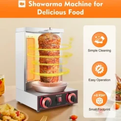 Shawarma Broiler, 3000W, 295 x 300 x 480 mm, Rotationsdesign, 12 kg kapacitet, Gasopvarmning Best