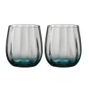 Glas>Søholm Sonja Vandglas Blå 30cl, 2-pak (Defekt) - Aida