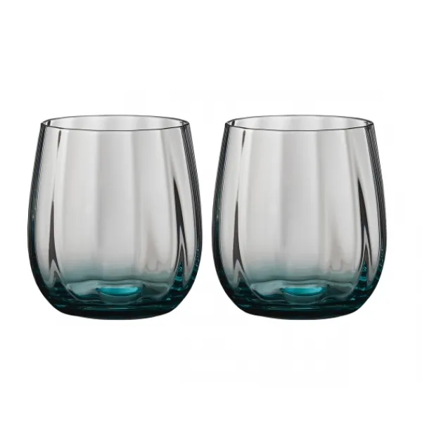 Glas>Søholm Sonja Vandglas Blå 30cl, 2-pak (Defekt) - Aida