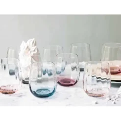 Glas>Søholm Sonja Vandglas Blå 30cl, 2-pak (Defekt) - Aida