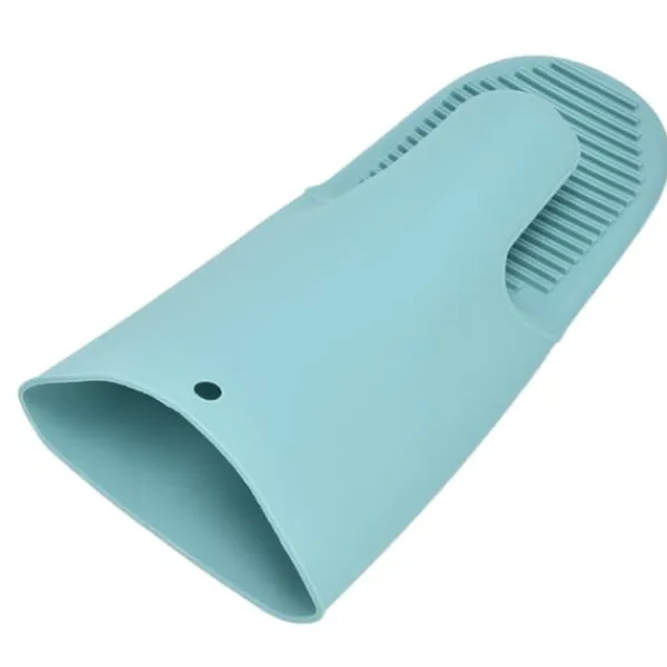 Grydelapper & Grillvanter>Silikon Värmeisoleringshandskar Förtjockade Anti-Slip Ugnsvantar Handskar för mikrovågsgrillNordic Green
