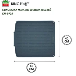 Silikone fad tørremåtte 46x40cm grå KINGHOFF KH-1905 Sale