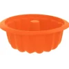 Udstikkere>Silikone kage-bageform med skorsten, orange, 26 cm, SILLINIE ORION 151733