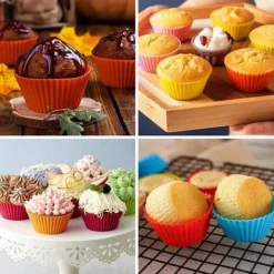 Silikone muffinforme / tyrforme - 12 -pak bagforme New