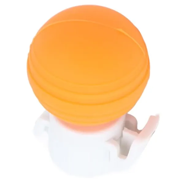 Flaskepropper>Silikone sodavandsflaskelåg - Lækagesikker kulsyreholdig drikkeluftpumpehætte Saver Stop (orange)