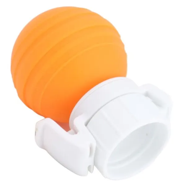 Flaskepropper>Silikone sodavandsflaskelåg - Lækagesikker kulsyreholdig drikkeluftpumpehætte Saver Stop (orange)