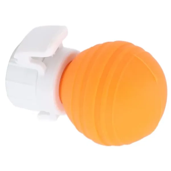 Flaskepropper>Silikone sodavandsflaskelåg - Lækagesikker kulsyreholdig drikkeluftpumpehætte Saver Stop (orange)