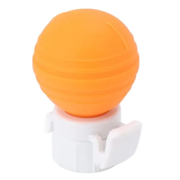 Flaskepropper>Silikone sodavandsflaskelåg - Lækagesikker kulsyreholdig drikkeluftpumpehætte Saver Stop (orange)