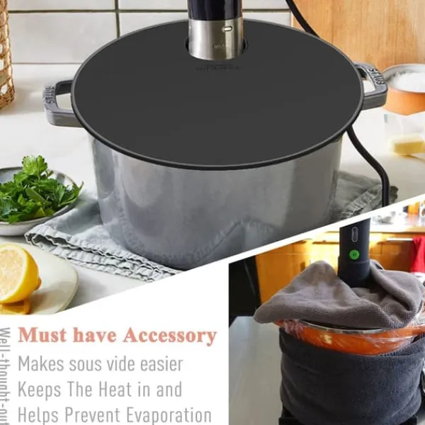 Skålelåg>Silikone Sous Vide låg til bouillongryder