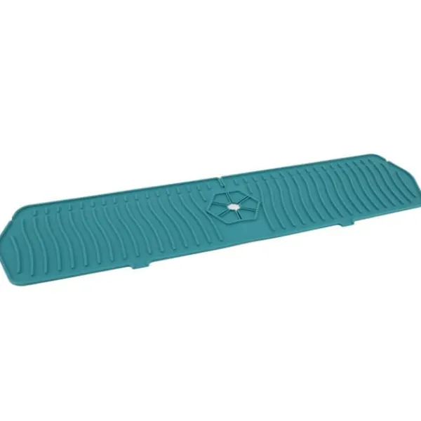 Silikone Vandhane Beskytter Køkkenvask Beskyttelse Silikone Vandhane Håndtag Drypfanger Bakke Svampholder Måtte 61CM Stor Størrelse Grøn Discount